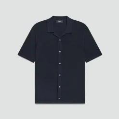 Short-Sleeve Button-Up Shirt in Light Bilen
