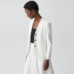 Shrunken Three-Button Blazer in Good Linen