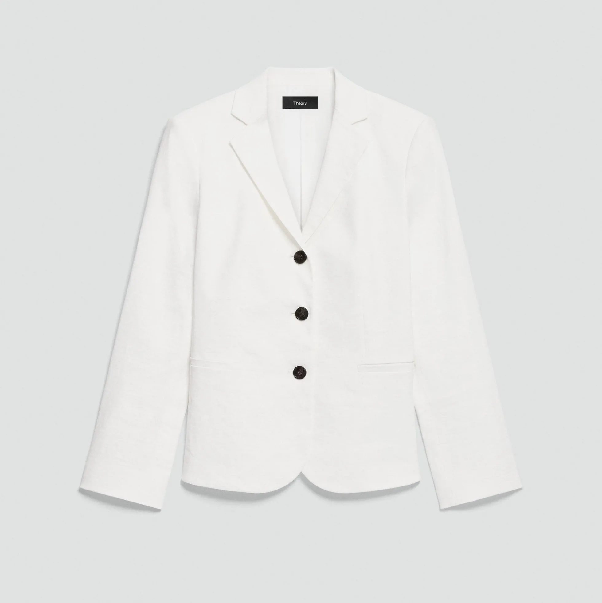 Shrunken Three-Button Blazer in Good Linen