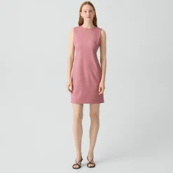 Sleeveless Fitted Dress in Good Wool