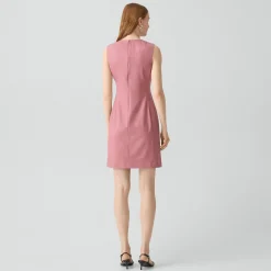 Sleeveless Fitted Dress in Good Wool