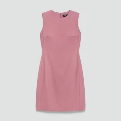 Sleeveless Fitted Dress in Good Wool