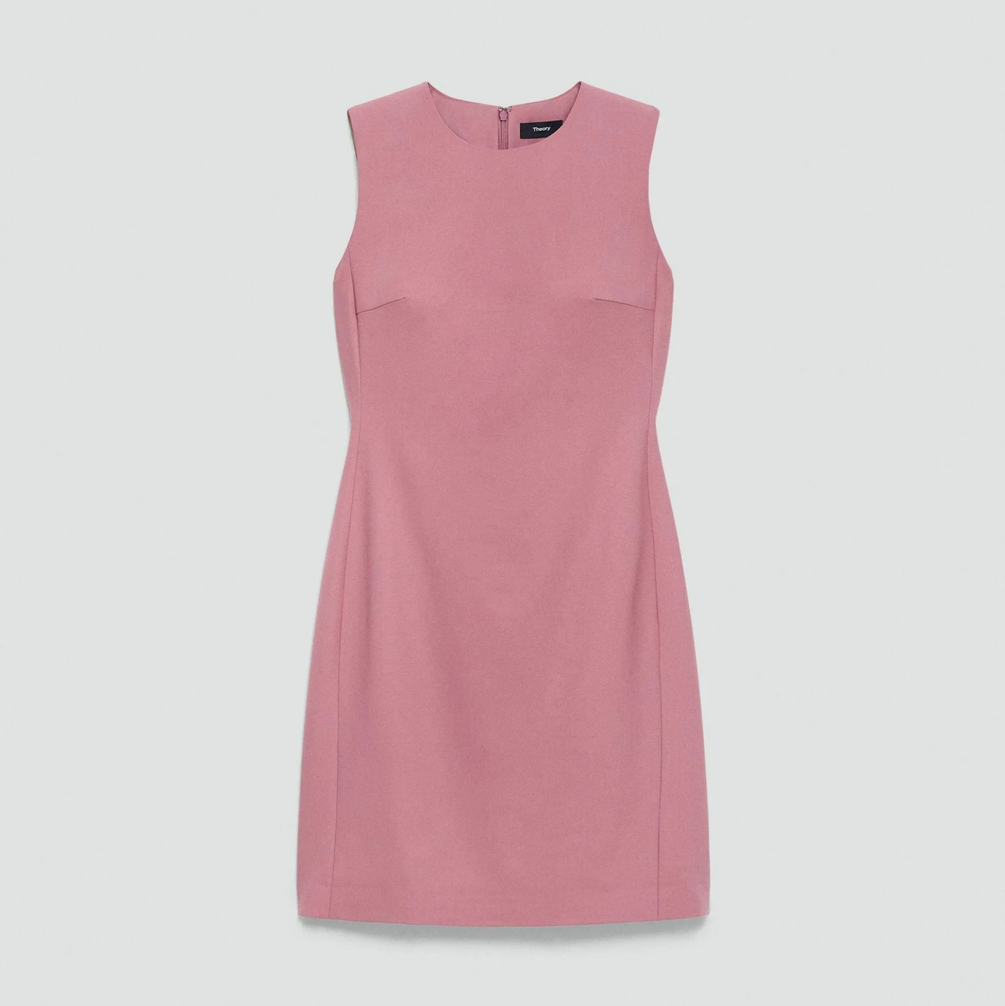 Sleeveless Fitted Dress in Good Wool
