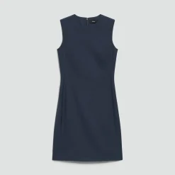 Sleeveless Fitted Dress in Good Wool