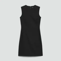 Sleeveless Fitted Dress in Good Wool