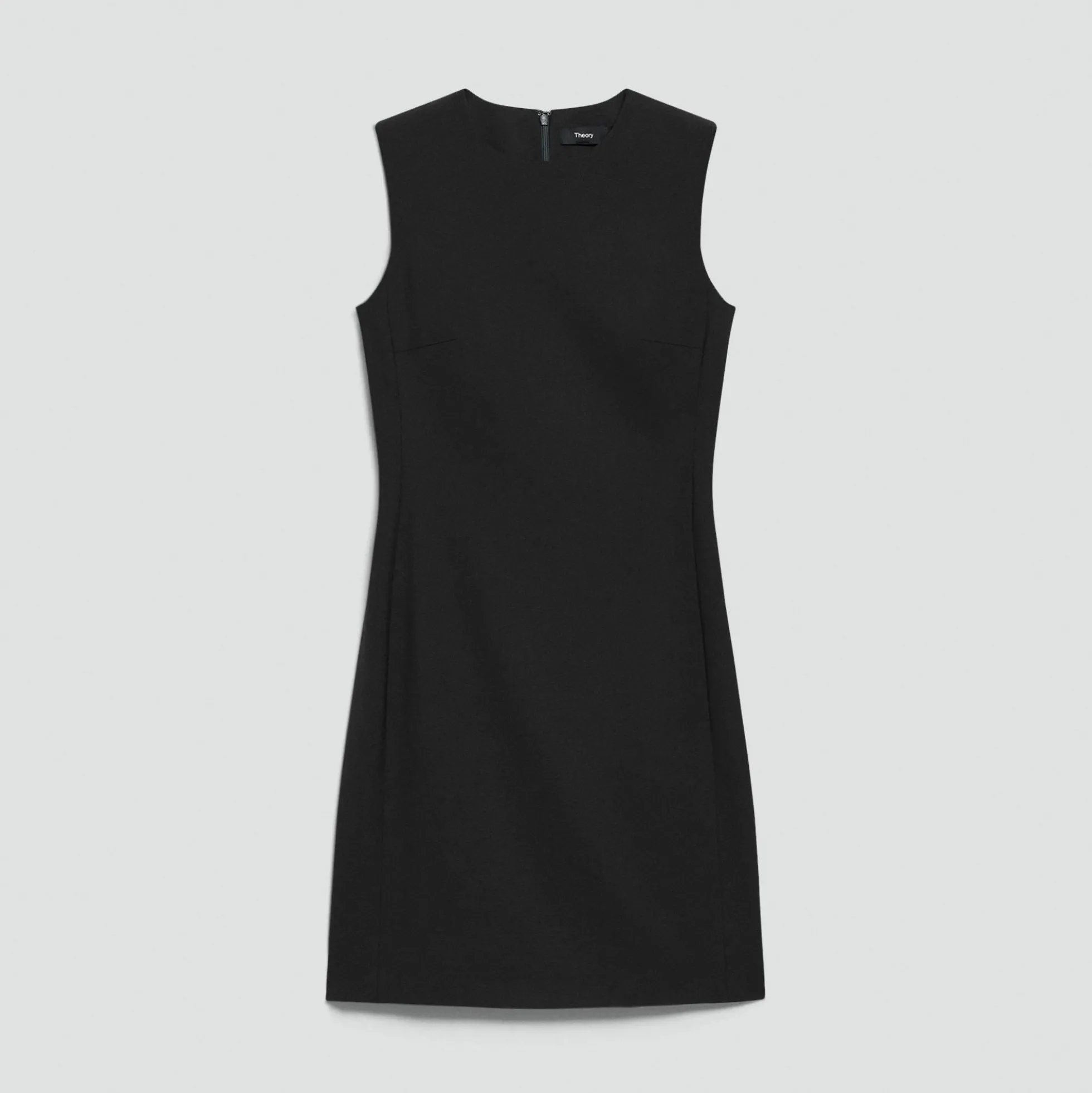 Sleeveless Fitted Dress in Good Wool