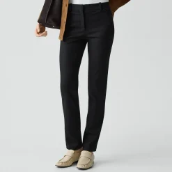 Slim Leg Pant in Wool-Blend Knit