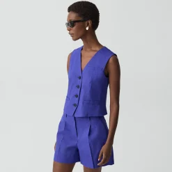 Slim Vest in Good Linen