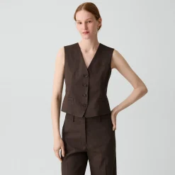 Slim Vest in Good Linen