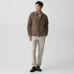 Snap Overshirt in Suede