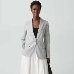 Staple Blazer in Textured Linen
