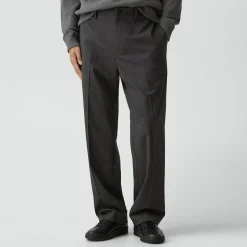 Straight Drawstring Pant in Motion Wool