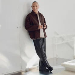 Straight Drawstring Pant in Motion Wool