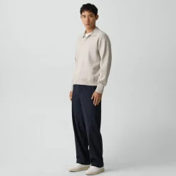 Straight Drawstring Pant in Motion Wool