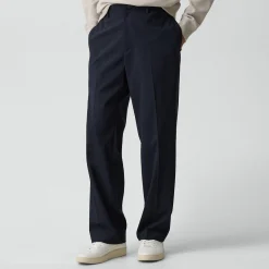 Straight Drawstring Pant in Motion Wool