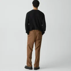 Straight Pant in Knit Twill