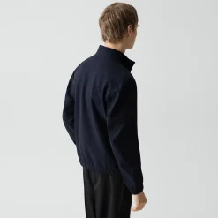 Straight Zip Jacket in Precision Ponte