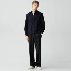 Straight Zip Jacket in Precision Ponte