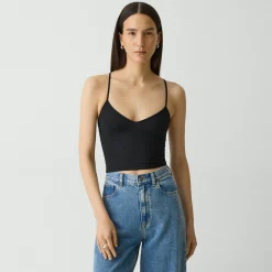 Strappy Tank Top in Stretch Nylon