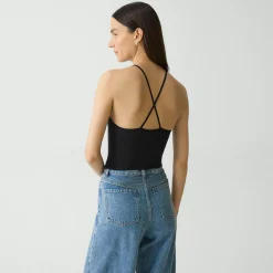 Strappy Tank Top in Stretch Nylon