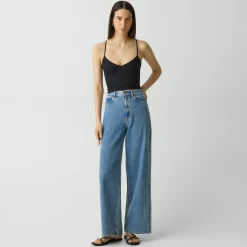Strappy Tank Top in Stretch Nylon