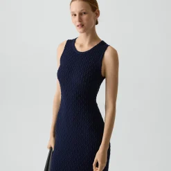 Textured Dress in Orchard Cotton