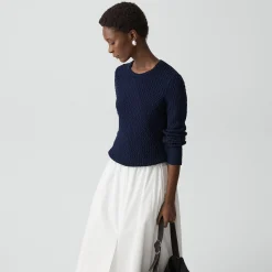 Textured Sweater in Orchard Cotton