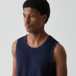 Textured Tank Top in Silk-Cotton