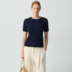 Textured Tee in Orchard Cotton