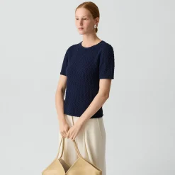 Textured Tee in Orchard Cotton