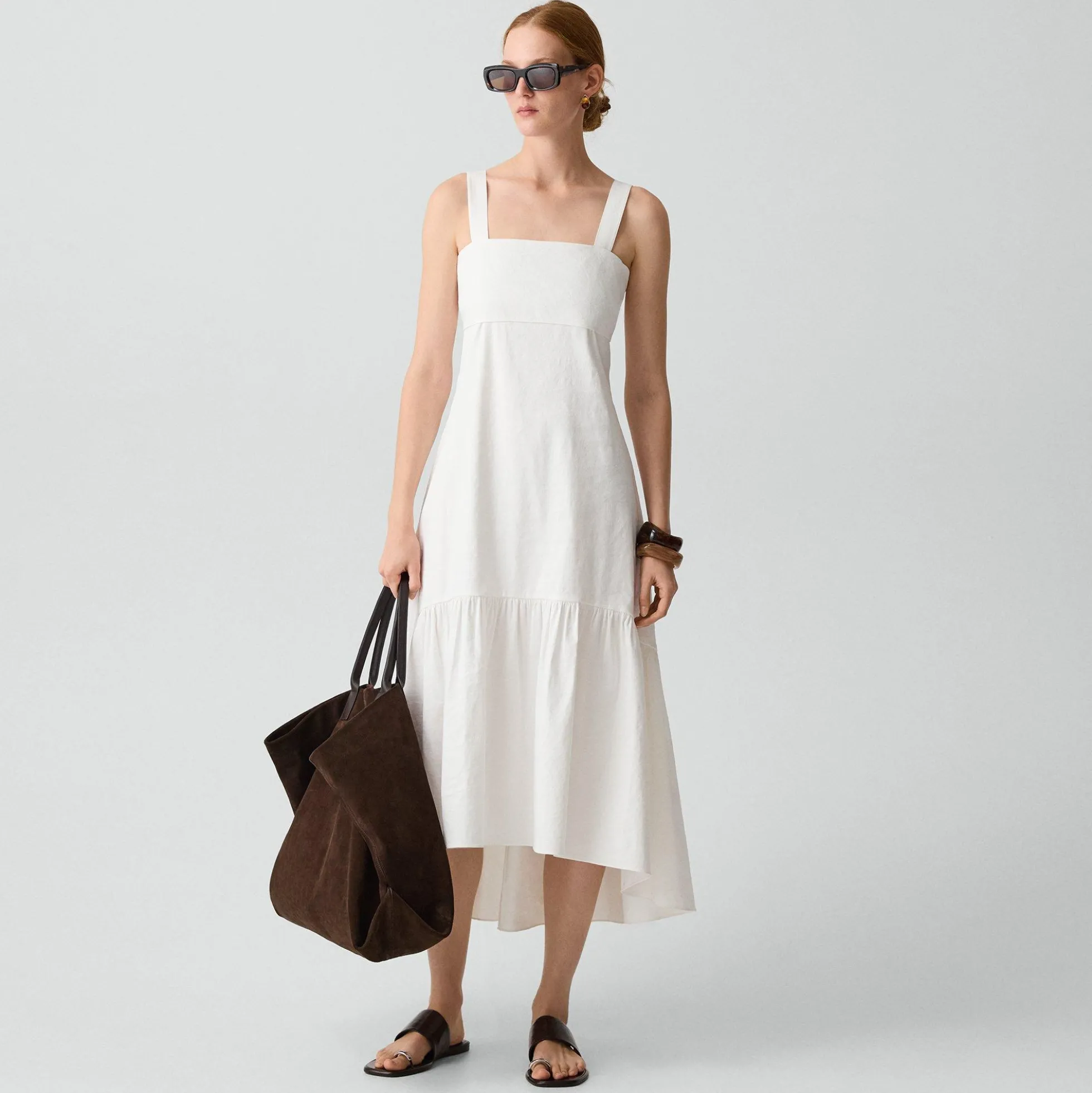 Tie-Back Dress in Good Linen