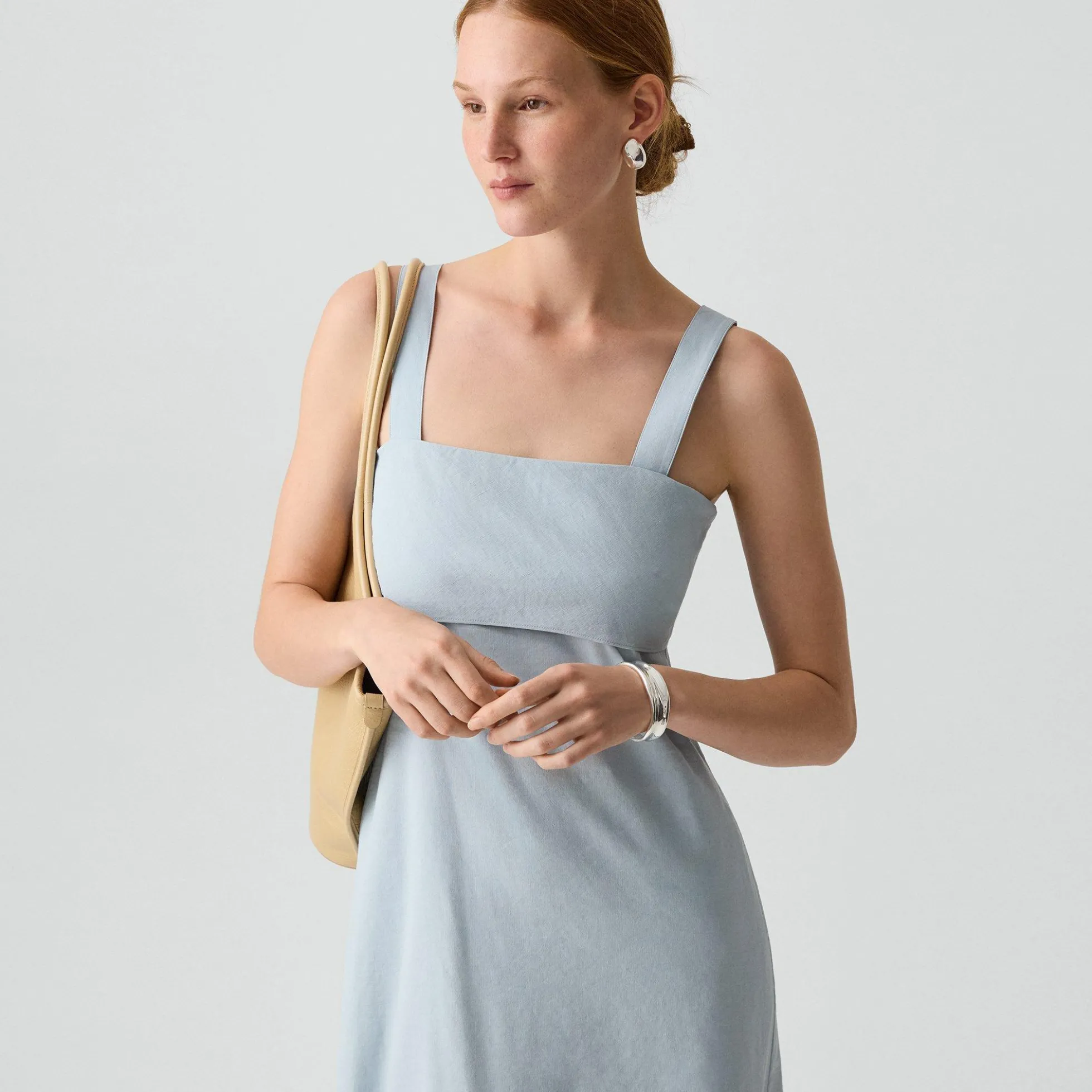 Tie-Back Dress in Good Linen