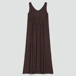 Tie-Waist Tank Dress in Washed Twill