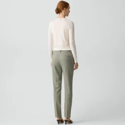 Treeca Full Length Pant in Wool Gabardine