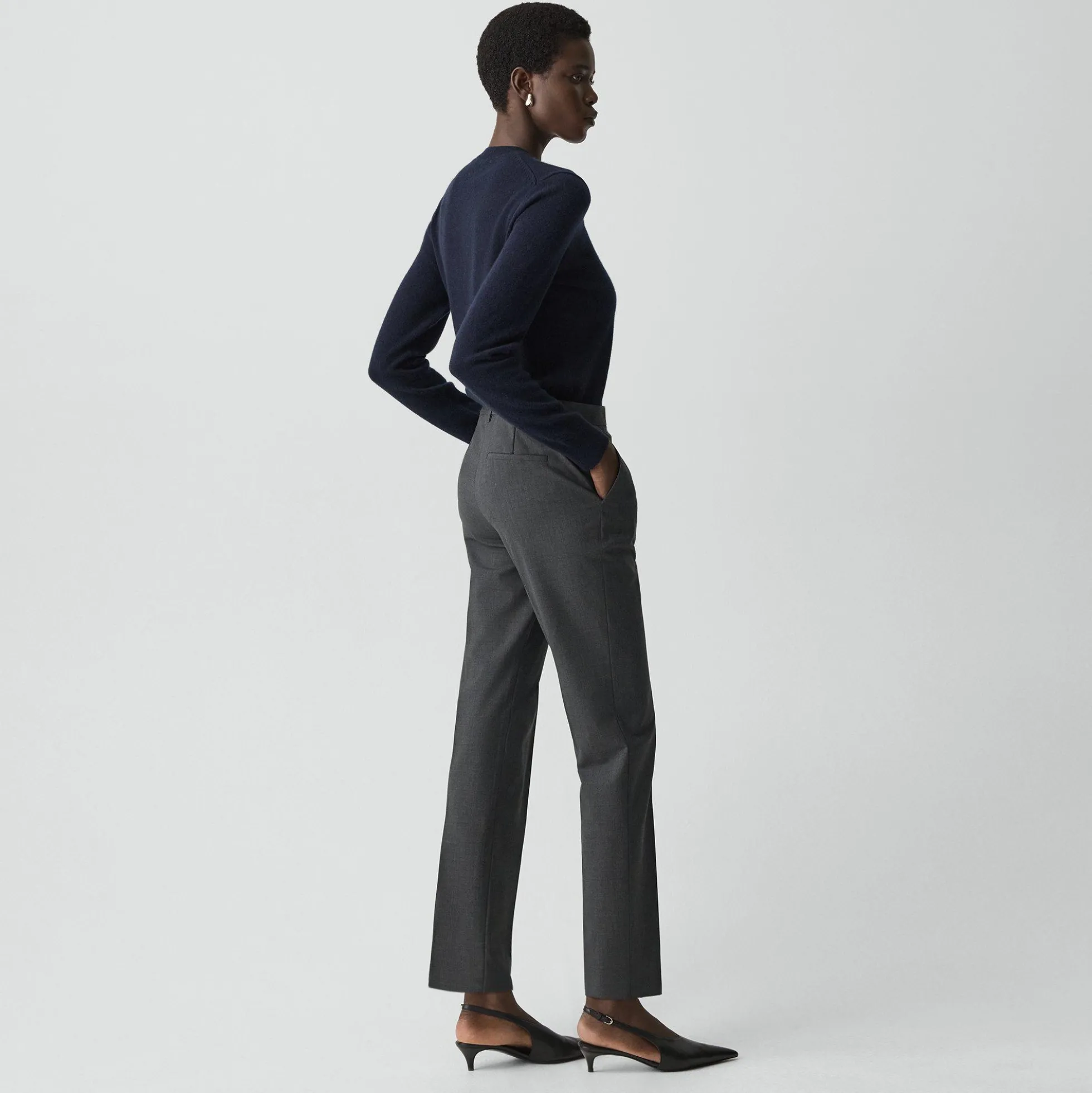Treeca Full Length Pant in Good Wool