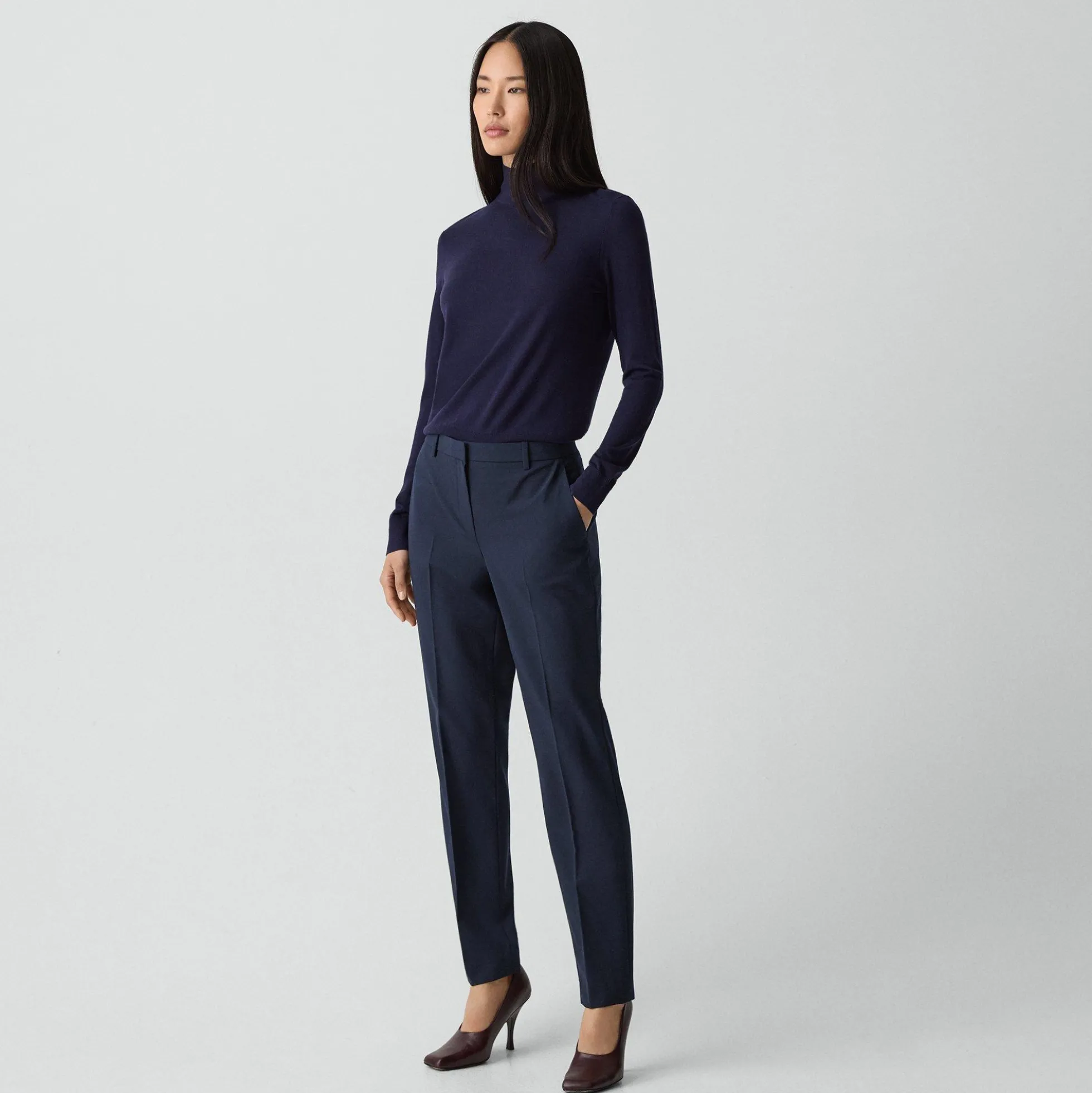 Treeca Full Length Pant in Good Wool