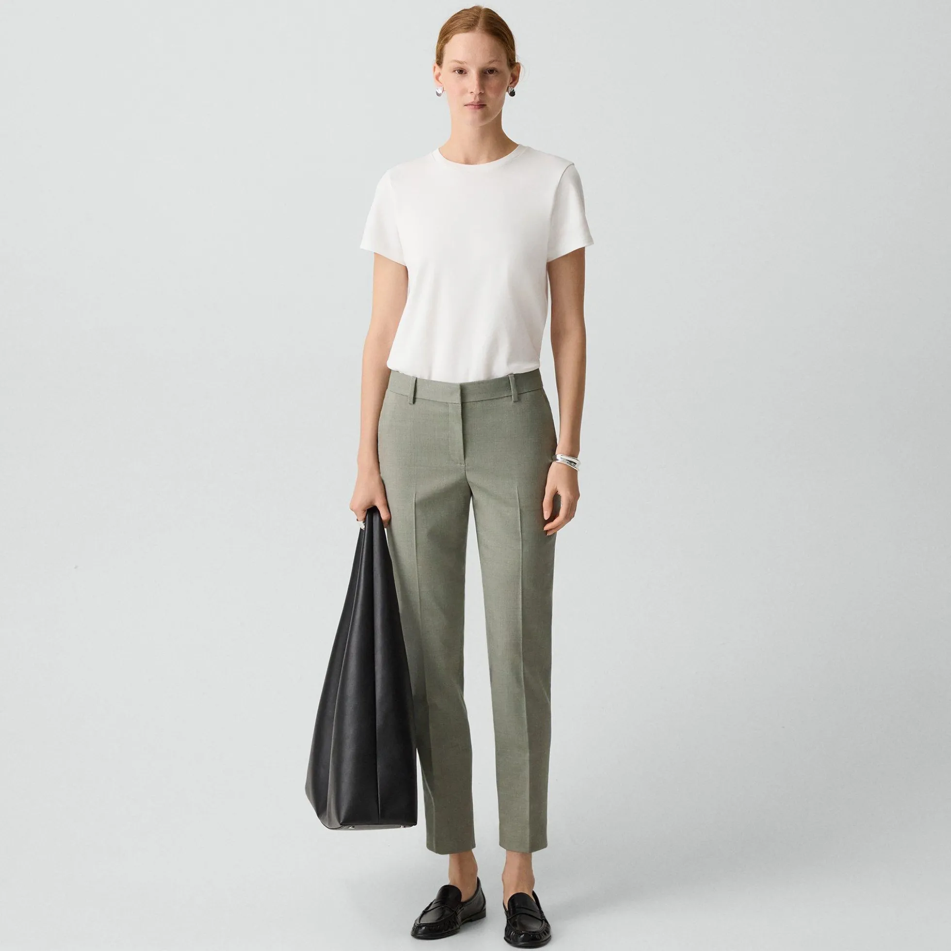 Treeca Pant in Wool Gabardine