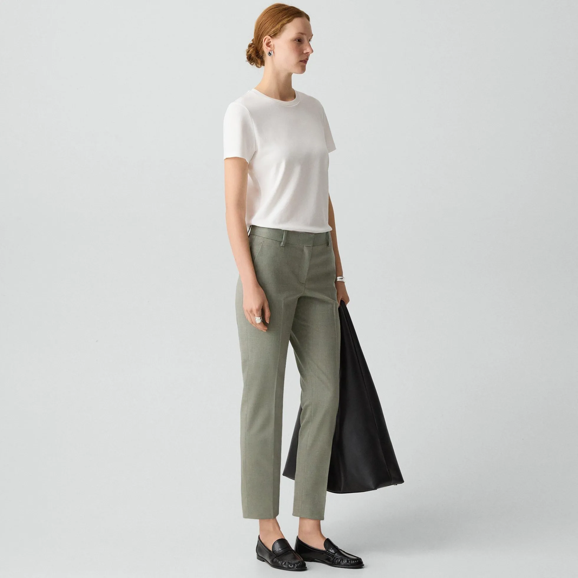 Treeca Pant in Wool Gabardine