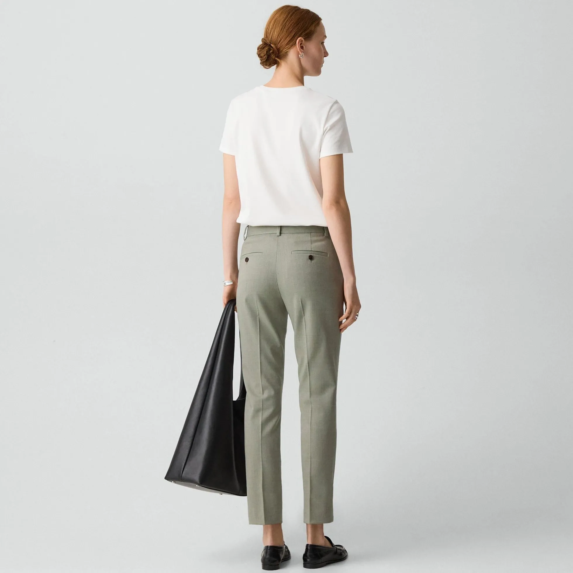 Treeca Pant in Wool Gabardine