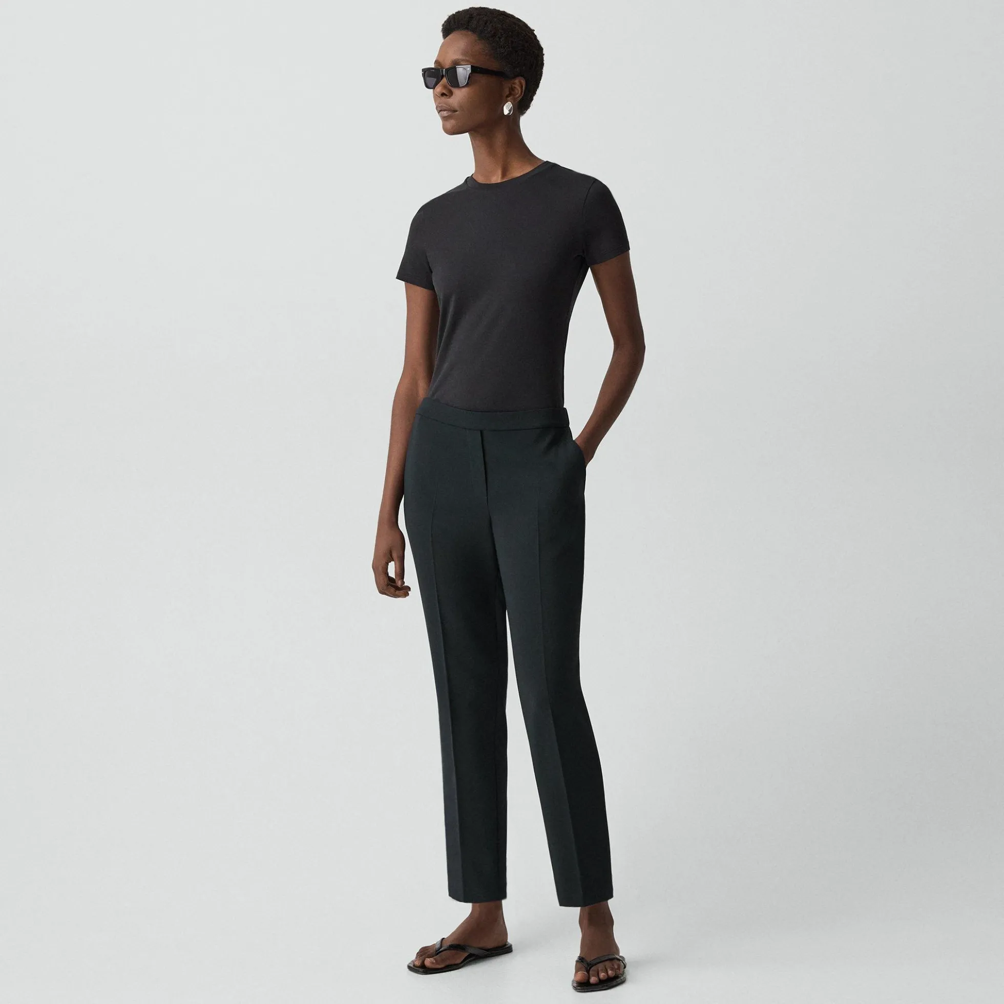 Treeca Pull-On Pant in Admiral Crepe