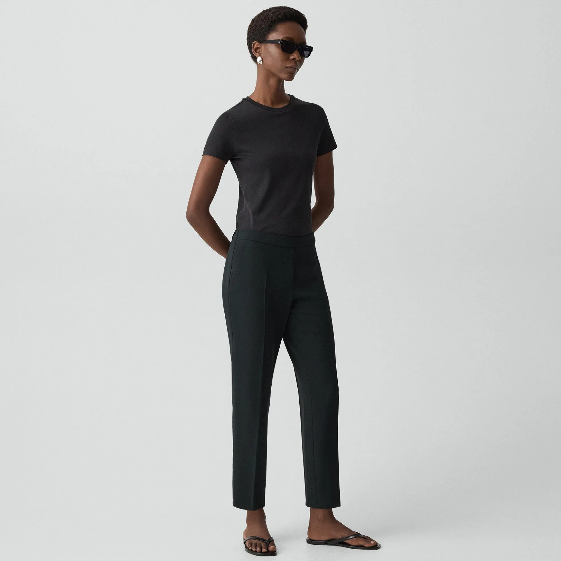 Treeca Pull-On Pant in Admiral Crepe