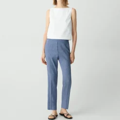 Treeca Pull-On Pant in Fluid Linen
