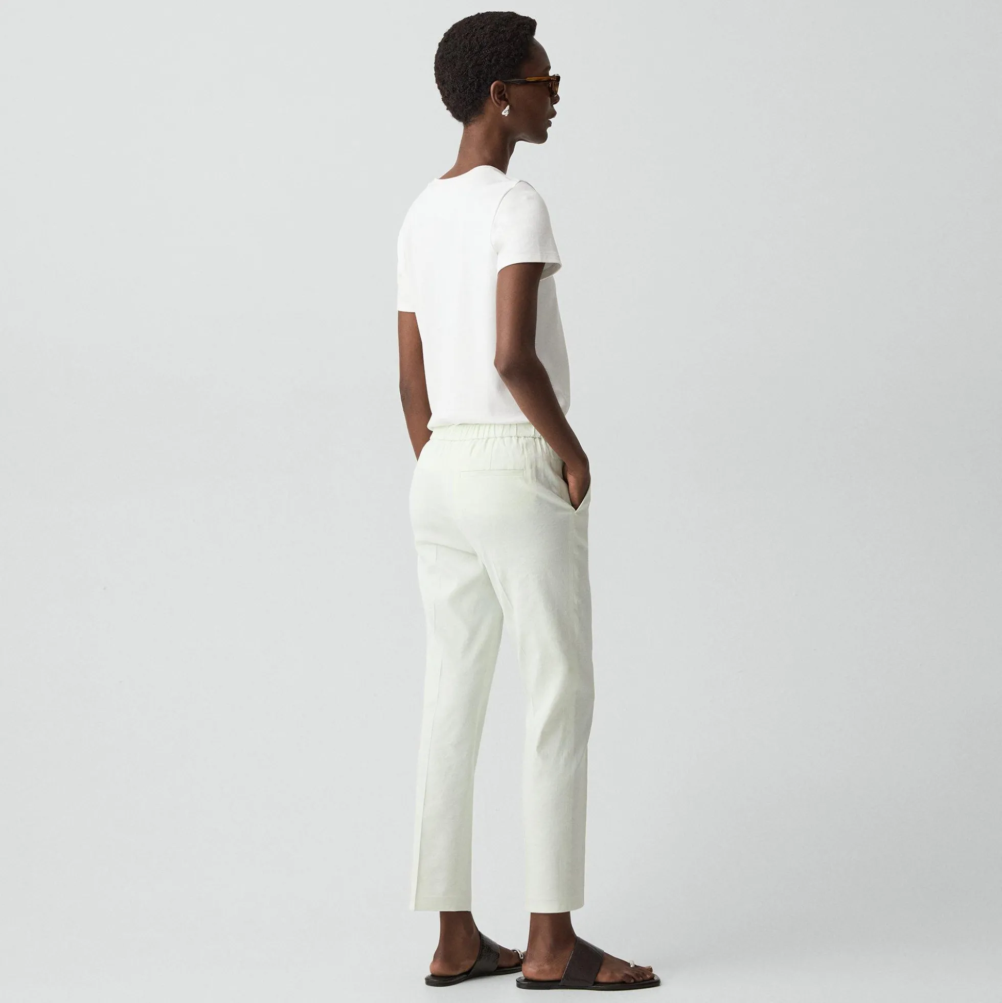 Treeca Pull-On Pant in Good Linen