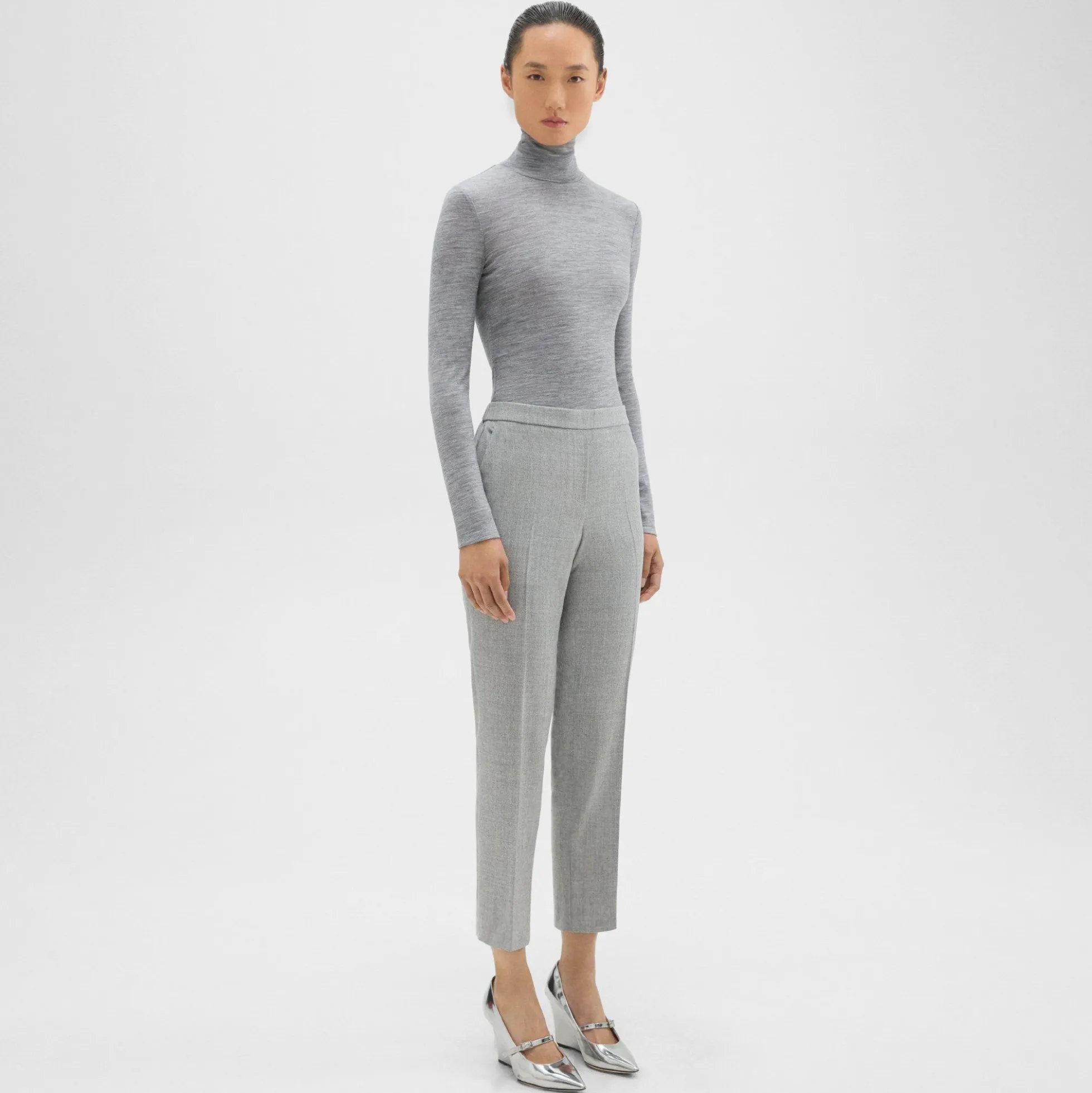 Treeca Pull-On Pant in Sleek Flannel
