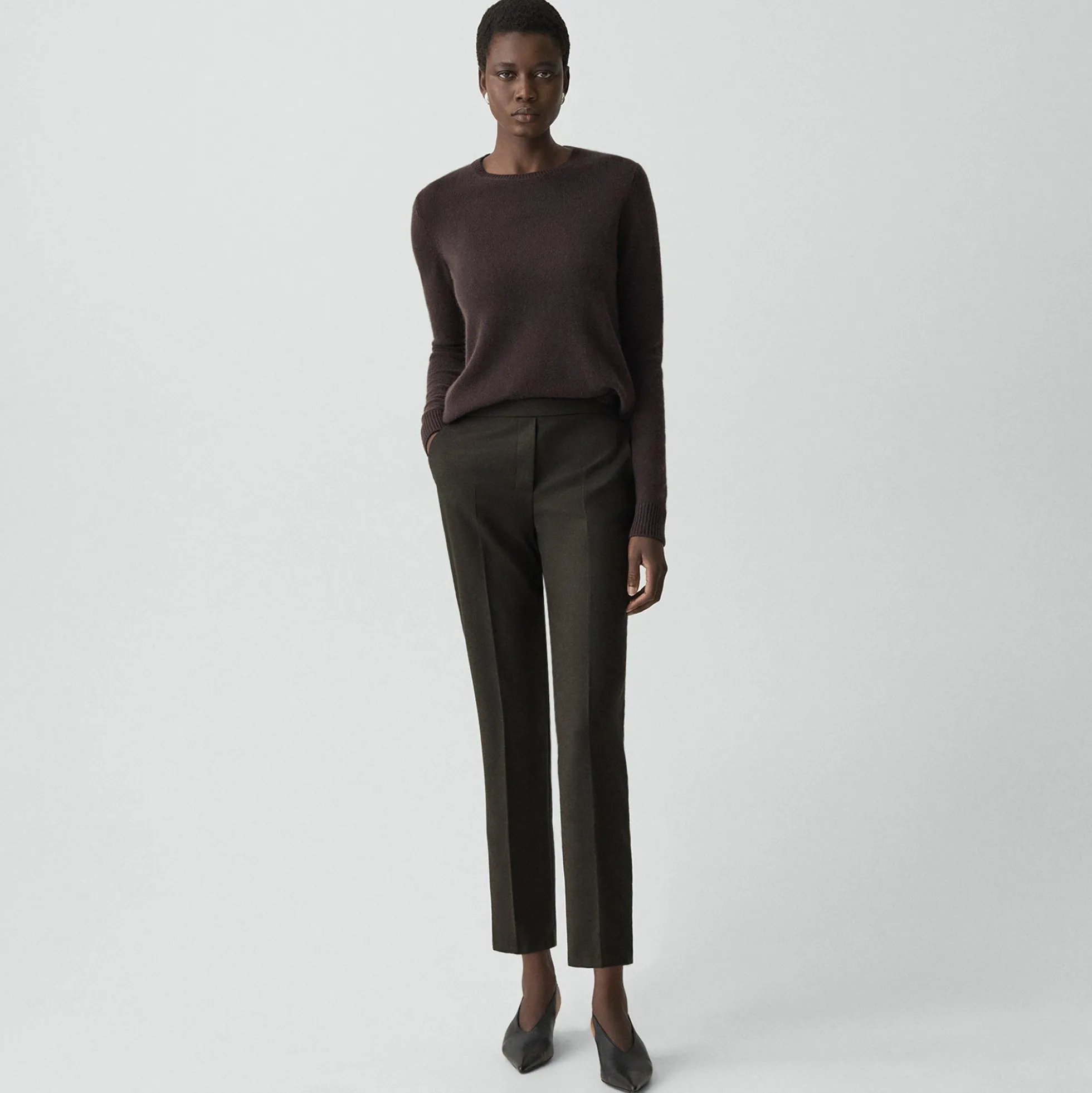 Treeca Pull-On Pant in Sleek Flannel