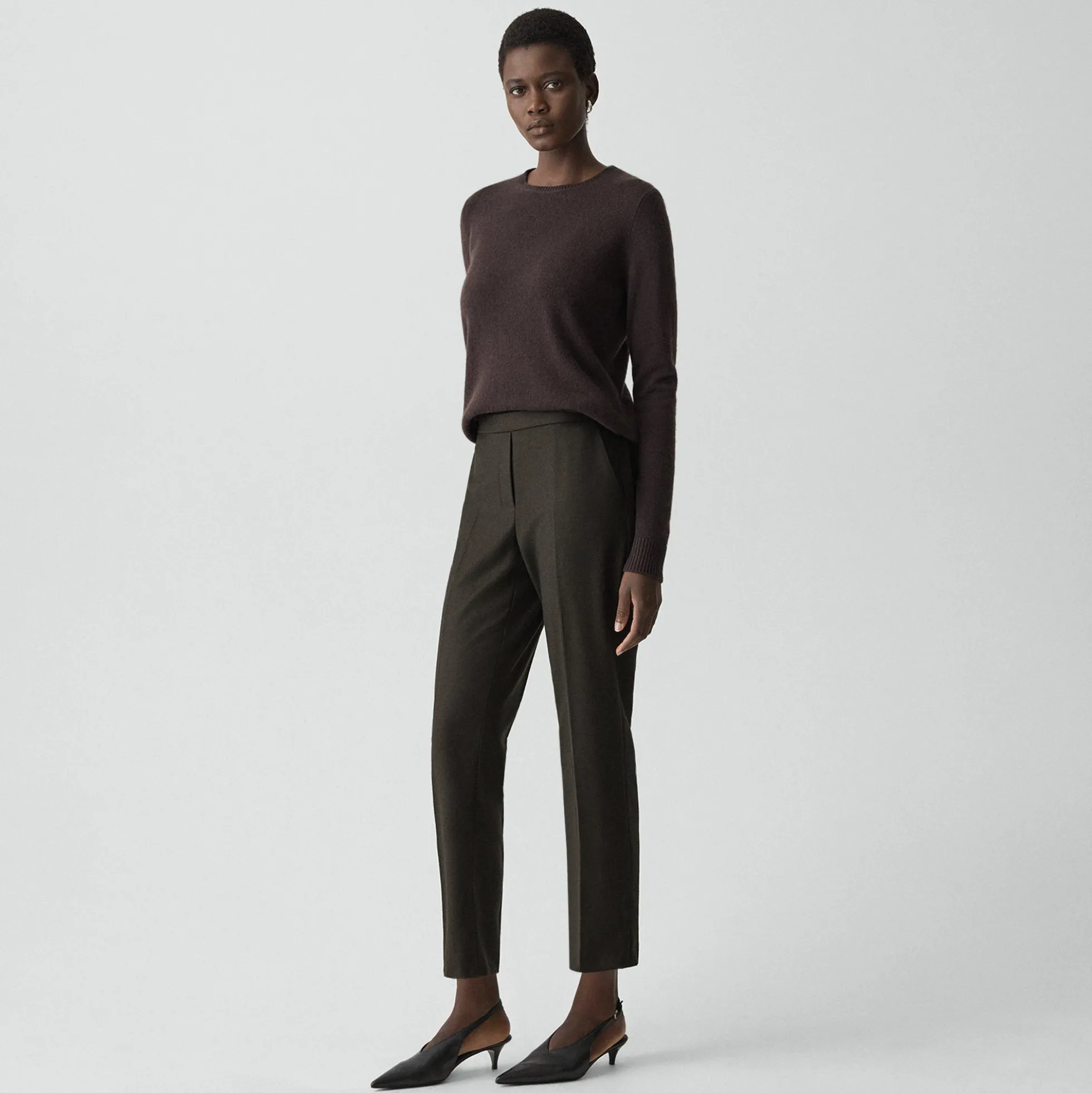 Treeca Pull-On Pant in Sleek Flannel