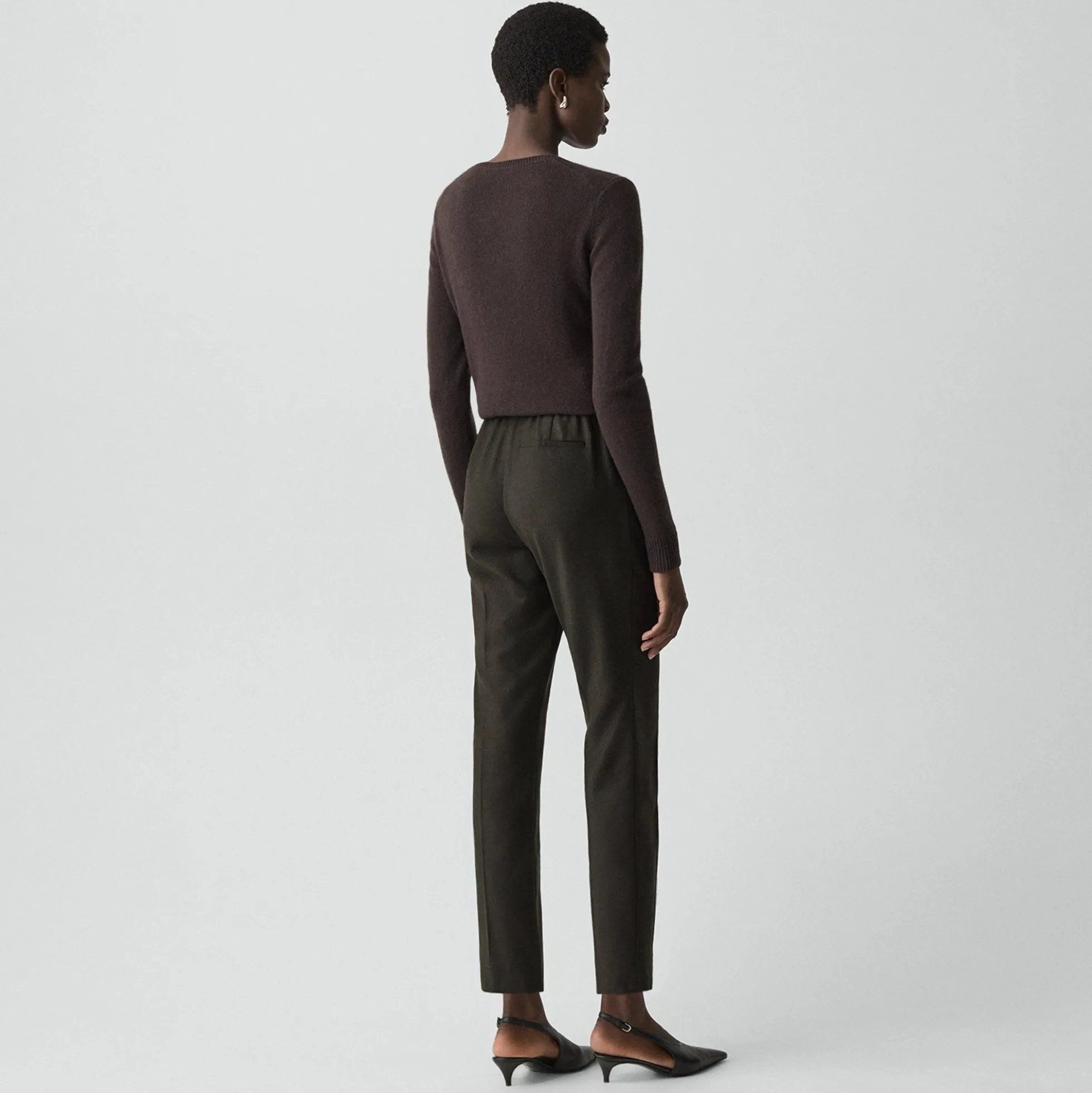 Treeca Pull-On Pant in Sleek Flannel