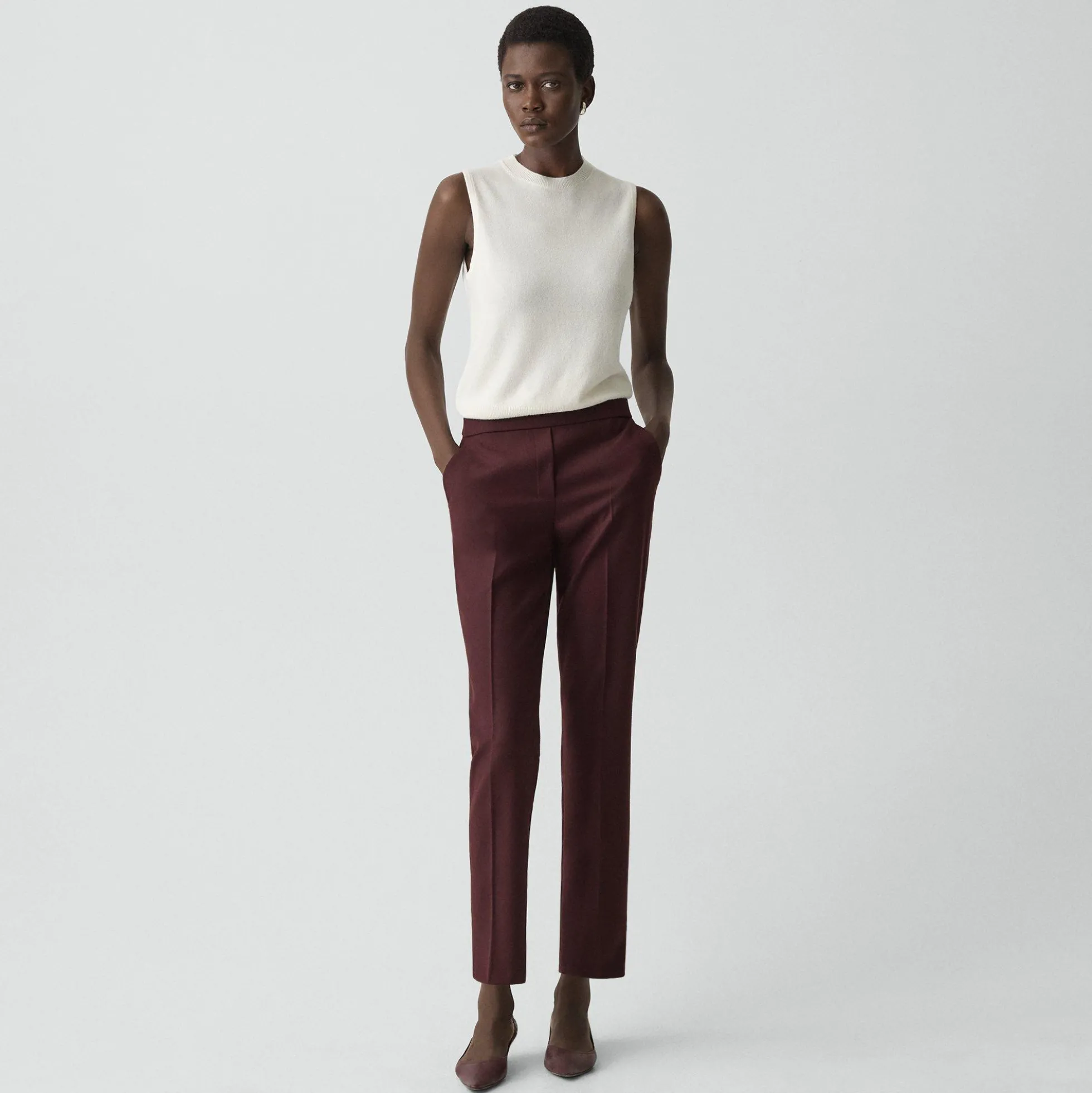 Treeca Pull-On Pant in Sleek Flannel