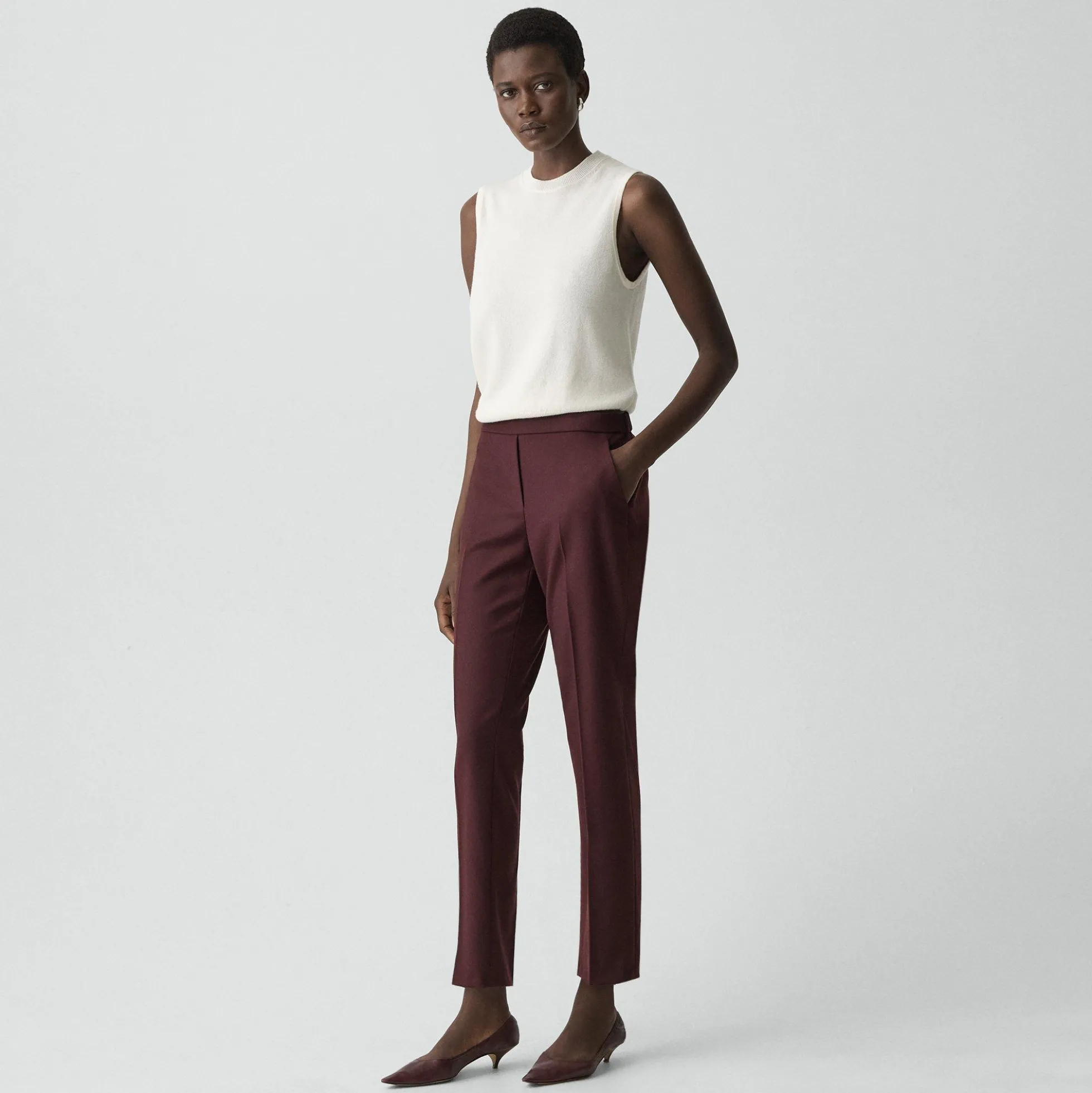 Treeca Pull-On Pant in Sleek Flannel