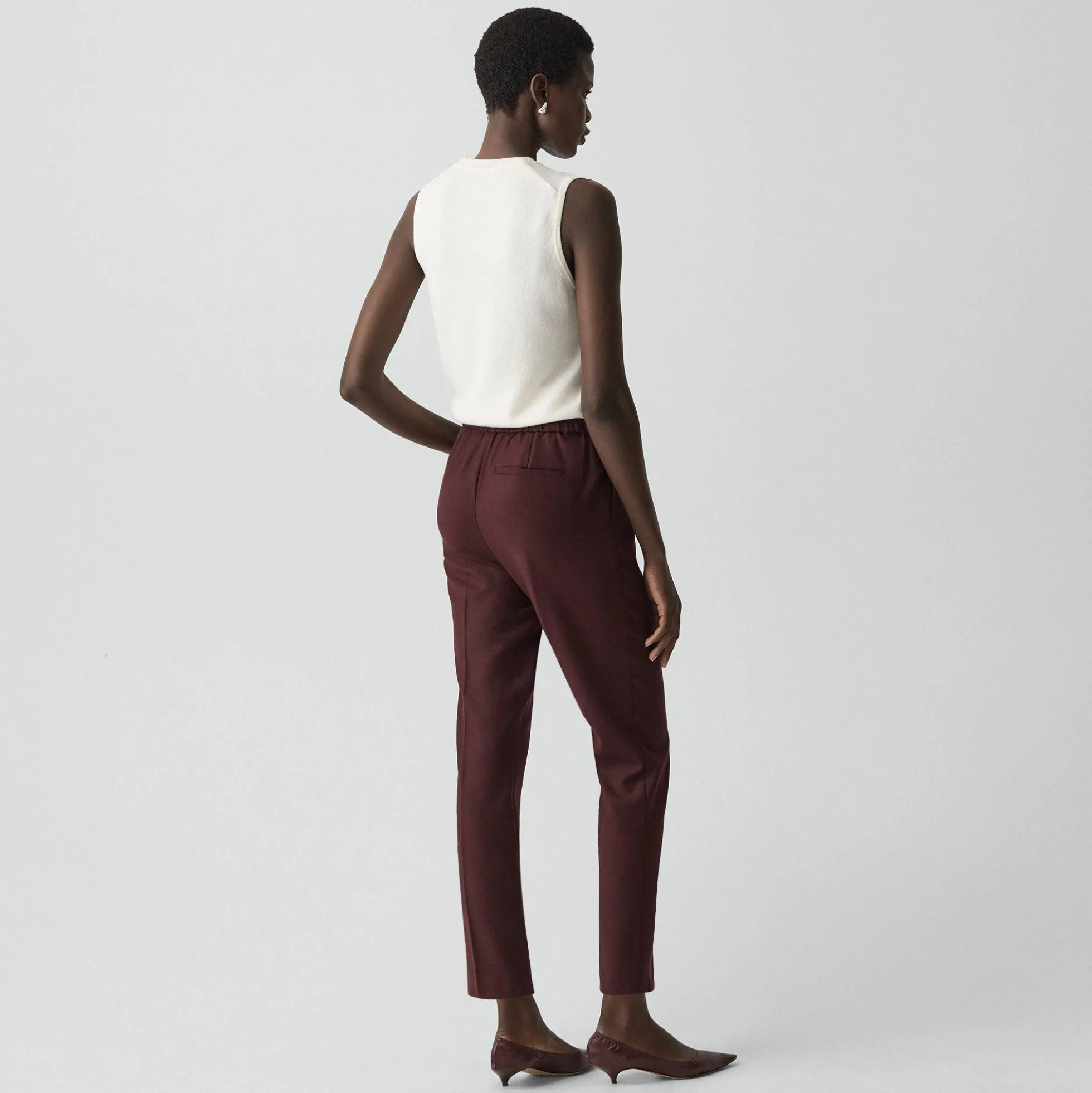 Treeca Pull-On Pant in Sleek Flannel